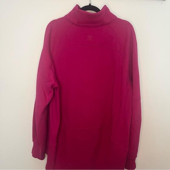 Lululemon Athletica Scuba Oversized Funnel-Neck Magenta Half-Zip - Picture 2 of 5